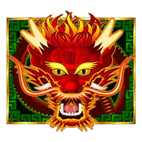 Dragon wild symbol substituting on the reels in Dragon Link pokie